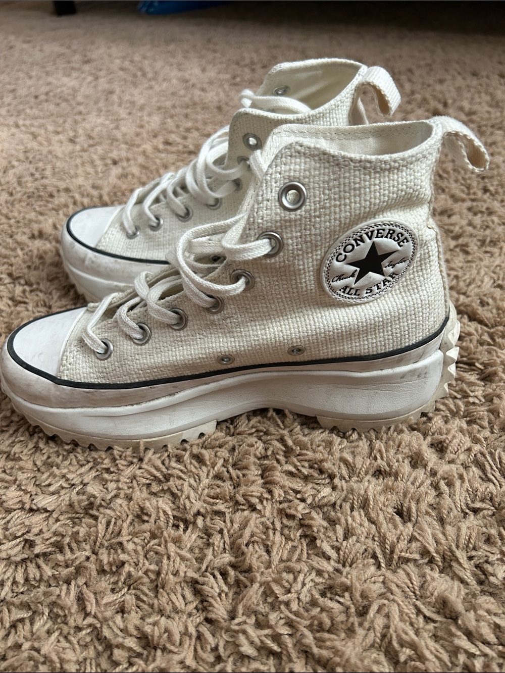Converse chuck taylor Allstar Runstar hike high top platform sneaker size 7 - Picture 3 of 9